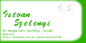 istvan szelenyi business card