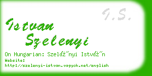 istvan szelenyi business card